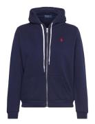 Fleece Full-Zip Hoodie Tops Sweat-shirts & Hoodies Hoodies Navy Polo R...