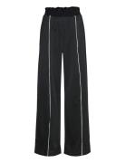 High Waisted Relaxed Wide Leg Sport Trousers Bottoms Trousers Wide Leg...