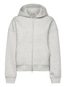 Scuba Hoodie Tops Sweat-shirts & Hoodies Hoodies Grey Weekday