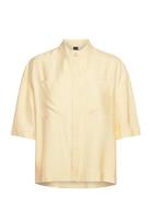 Balisia Tops Blouses Short-sleeved Beige BOSS