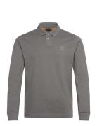 Passerby Tops Polos Long-sleeved Grey BOSS