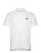 Polo Shirt Tops Polos Short-sleeved White EA7