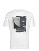 T-Shirt With Photoprint Tops T-shirts Short-sleeved White Tom Tailor