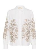 Crdaisy Shirt Tops Shirts Long-sleeved White Cream