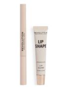 Revolution Lip Shape Kit Brown Nude Lipliner Sminke Brown Revolution B...