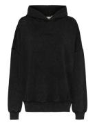 Maiellagz Oz Hoodie Tops Sweat-shirts & Hoodies Hoodies Black Gestuz