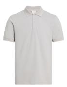 Thermo Tech Pique Slim Polo Tops Polos Short-sleeved Grey Calvin Klein