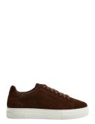 Slhdavid Chunky Suede Sneaker Noos Lave Sneakers Brown Selected Homme