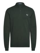 The L/S Fp Shirt Tops Polos Long-sleeved Green Fred Perry