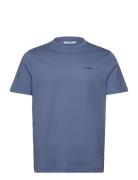 Dune Logo Ss Gots Tops T-shirts Short-sleeved Blue Gabba