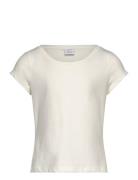 Top Basic Cap Sleeve Tops T-shirts Short-sleeved White Lindex