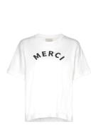 Fqcarol-Tee Tops T-shirts & Tops Short-sleeved White FREE/QUENT