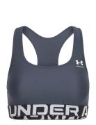 Ua Hg Mid Branded Sport Bras & Tops Sports Bras - All Grey Under Armou...