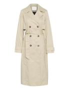 Kapatricia Trench Coat Trench Coat Kåpe Beige Kaffe