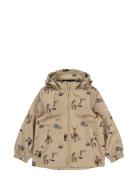 Summer Jacket Aop Tynn Jakke Skalljakke Beige Mikk-line