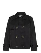 Miramw Short Trenchcoat Trench Coat Kåpe Black My Essential Wardrobe