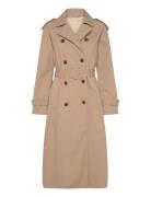 Bs Benenike Coat Trench Coat Kåpe Beige Bruun & Stengade