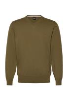 Pacello-L Tops Knitwear V-necks Green BOSS