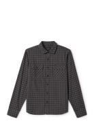 Bowery Lw Ultra Flannel Tops Shirts Casual Black Brixton